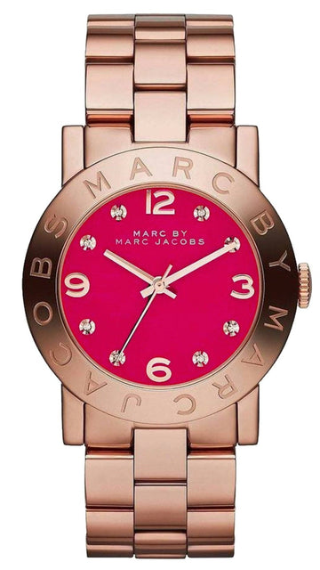  Shop Authentic Marc Jacobs Amy Pink Dial Rose Gold Steel Strap Dial Watch for Women - MBM8625 - Luxxuri