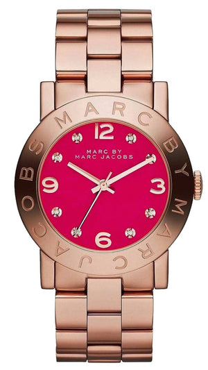  Shop Authentic Marc Jacobs Amy Pink Dial Rose Gold Steel Strap Dial Watch for Women - MBM8625 - Luxxuri