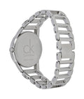  Shop Authentic Calvin Klein Stately Silver Dial Silver Steel Strap Watch for Women - K3G2312W - Luxxuri