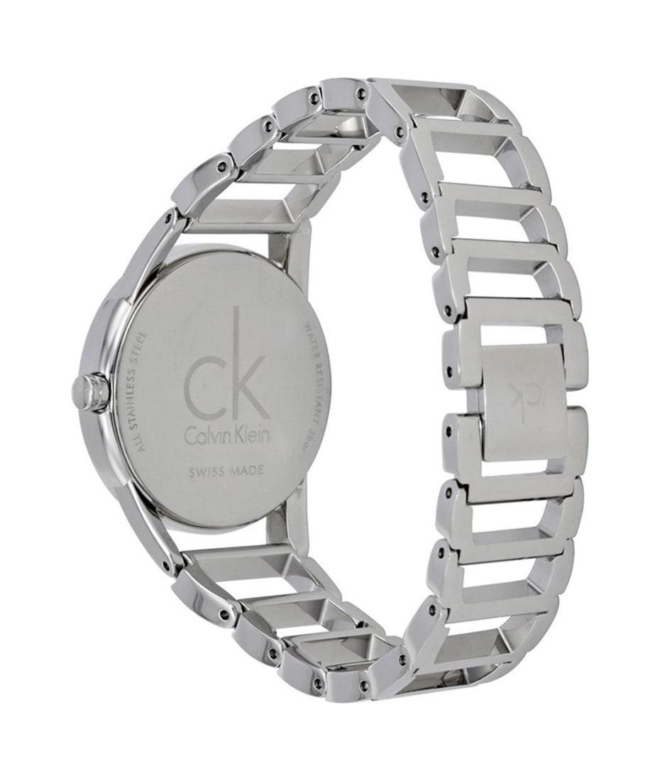  Shop Authentic Calvin Klein Stately Silver Dial Silver Steel Strap Watch for Women - K3G2312W - Luxxuri