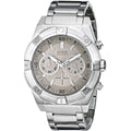 Guess Jolt Chronograph Grey Dial Silver Steel Strap Watch for Men - W0377G1