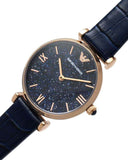  Shop Authentic Emporio Armani Gianni T-Bar Quartz Blue Dial Blue Leather Strap Watch for Women - AR11424 - Luxxuri