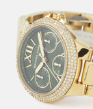  Shop Authentic Michael Kors Camille Multifunction Green Dial Gold Steel Strap Watch For Women - MK6981 - Luxxuri