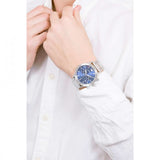  Shop Authentic Emporio Armani Mario Chronograph Blue Dial Silver Steel Strap Watch For Men - AR11306 - Luxxuri