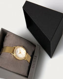  Shop Authentic Guess Chelsea Crystals Mother of Pearl White Dial Gold Mesh Bracelet Watch For Women - W0647L7 - Luxxuri