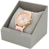  Shop Authentic Guess Frontier Diamonds Rose Gold Dial Pink Rubber Strap Watch For Women - W1160L5 - Luxxuri