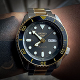  Shop Authentic Seiko 5 Sports Automatic Special Creation Black Dial Two Tone Steel Strap Watch For Men - SRPK22 - Luxxuri