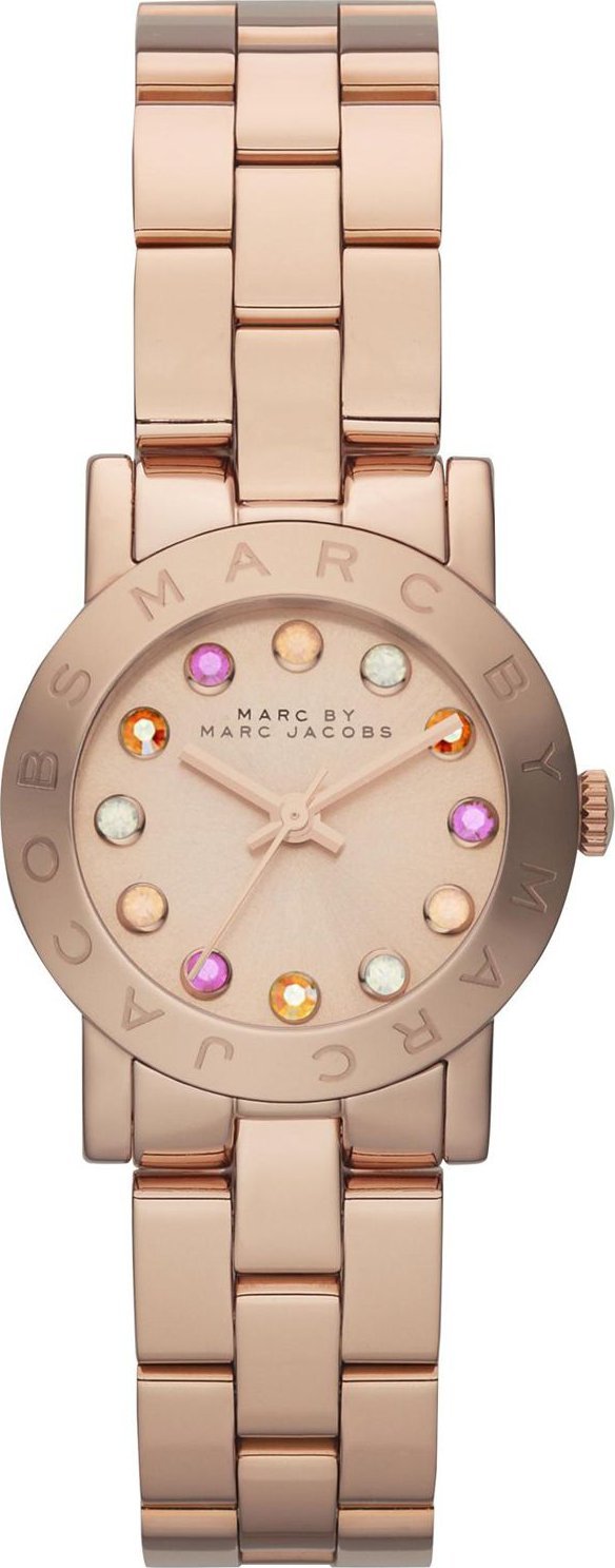 Marc Jacobs Amy Rose Gold Dial Rose Gold Steel Strap Watch for Women - MBM3219