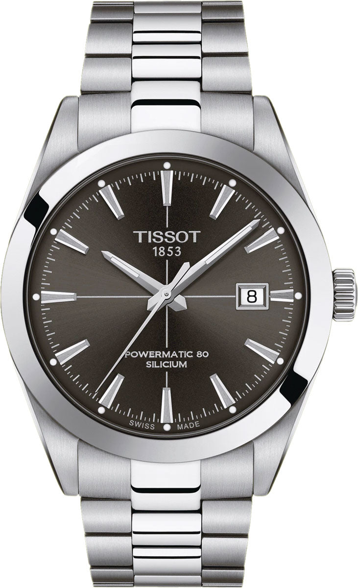  Shop Authentic Tissot Gentleman Powermatic 80 Silicium Black Dial Silver Steel Strap Watch For Men - T127.407.11.061.01 - Luxxuri