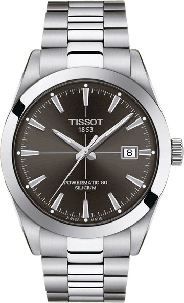 Shop Authentic Tissot Gentleman Powermatic 80 Silicium Black Dial Silver Steel Strap Watch For Men - T127.407.11.061.01 - Luxxuri