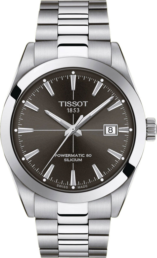  Shop Authentic Tissot Gentleman Powermatic 80 Silicium Black Dial Silver Steel Strap Watch For Men - T127.407.11.061.01 - Luxxuri