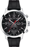  Shop Authentic Tissot PRC 200 Chronograph Black Dial Black Rubber Strap Watch for Men - T114.417.17.057.00 - Luxxuri