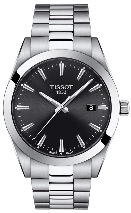  Shop Authentic Tissot Gentleman Black Dial Silver Steel Strap Watch For Men - T127.410.11.051.00 - Luxxuri