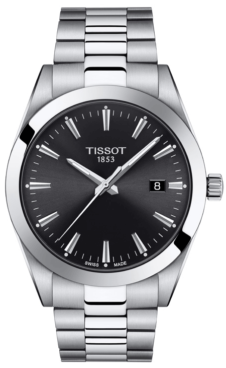 Shop Authentic Tissot Gentleman Black Dial Silver Steel Strap Watch For Men - T127.410.11.051.00 - Luxxuri