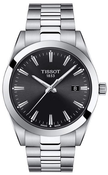  Shop Authentic Tissot Gentleman Black Dial Silver Steel Strap Watch For Men - T127.410.11.051.00 - Luxxuri