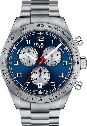  Shop Authentic Tissot PRS 516 Chronograph Blue Dial Blue Steel Strap Watch for Men - T131.617.11.042.00 - Luxxuri
