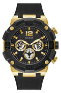  Shop Authentic Guess Navigator Chronograph Black Dial Black Rubber Strap Watch for Men - GW0264G3 - Luxxuri
