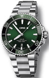  Shop Authentic Oris Aquis Date Green Dial Silver Steel Strap Watch for Men - 0173377304157-0782405PEB - Luxxuri