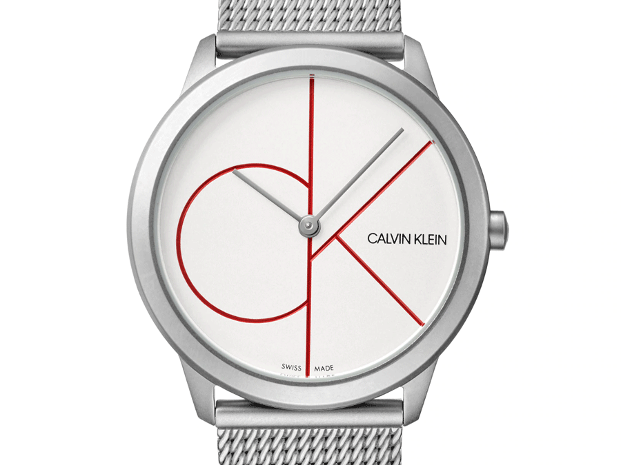  Shop Authentic Calvin Klein Minimal White Dial Silver Mesh Bracelet Watch for Women - K3M52152 - Luxxuri