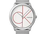  Shop Authentic Calvin Klein Minimal White Dial Silver Mesh Bracelet Watch for Women - K3M52152 - Luxxuri