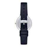  Shop Authentic Emporio Armani Kappa White Mother of Pearl Dial Black Leather Strap Watch For Women - AR2509 - Luxxuri