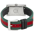  Shop Authentic Gucci G-Frame Mother of Pearl Dial Two Tone Nylon Strap Watch For Women - YA147404 - Luxxuri