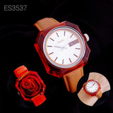  Shop Authentic Fossil Candy White Dial Brown Leather Strap Watch for Women - ES3537 - Luxxuri