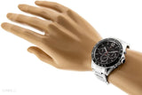  Shop Authentic Tommy Hilfiger Luke Chronograph Black Dial Silver Steel Strap Watch for Men - 1791104 - Luxxuri
