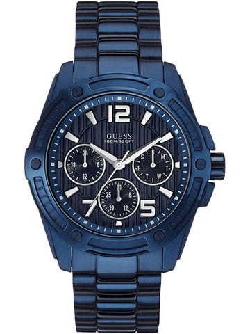  Shop Authentic Guess Flagship Chronograph Blue Dial Blue Steel Strap Watch for Men - W0601G2 - Luxxuri