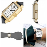  Shop Authentic Marc Jacobs Vic Silver Dial Black Leather Strap Watch for Women - MJ1437 - Luxxuri