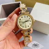  Shop Authentic Michael Kors Sofie Quartz Gold Dial Gold Steel Strap Watch For Women - MK3881 - Luxxuri