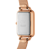  Shop Authentic Daniel Wellington Quadro Unitone Rose Gold Dial Rose Gold Mesh Strap Watch For Women - DW00100484 - Luxxuri