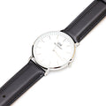  Shop Authentic Daniel Wellington Classic Sheffield White Dial Black Leather Strap Watch For Men - DW00100020 - Luxxuri