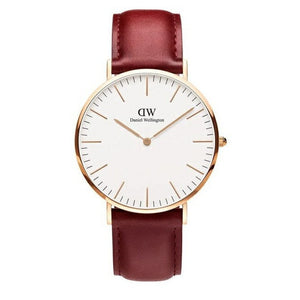  Shop Authentic Daniel Wellington Classic Suffolk White Dial Brown Leather Strap Watch For Women - DW00100120 - Luxxuri