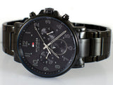  Shop Authentic Tommy Hilfiger Daniel Black Dial Black Steel Strap Watch for Men - 1710383 - Luxxuri