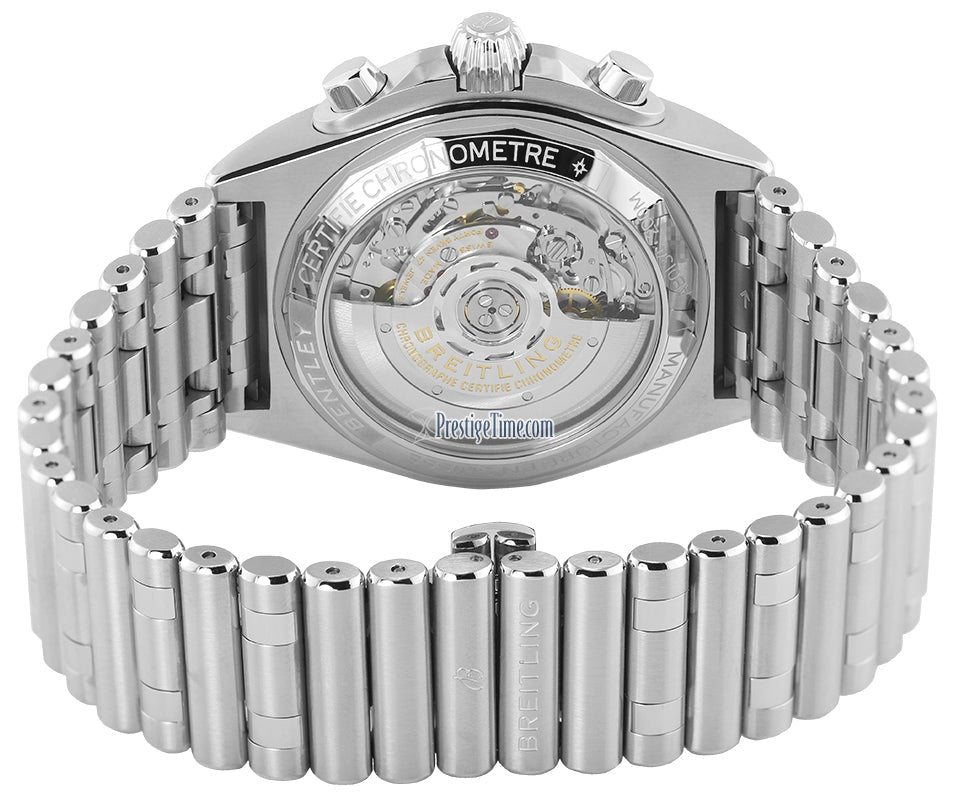  Shop Authentic Breitling Chronomat B01 42mm Black Dial Silver Steel Strap Watch for Men - AB0134101B1A1 - Luxxuri