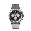  Shop Authentic Breitling Chronomat B01 42mm Black Dial Silver Steel Strap Watch for Men - AB0134101B1A1 - Luxxuri