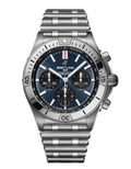  Shop Authentic Breitling Chronomat B01 42mm Blue Dial Silver Steel Strap Watch for Men - AB0134101C1A1 - Luxxuri