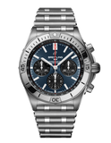  Shop Authentic Breitling Chronomat B01 42mm Blue Dial Silver Steel Strap Watch for Men - AB0134101C1A1 - Luxxuri