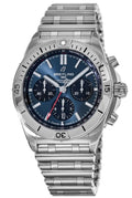  Shop Authentic Breitling Chronomat B01 42mm Blue Dial Silver Steel Strap Watch for Men - AB0134101C1A1 - Luxxuri