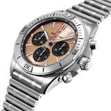  Shop Authentic Breitling Chronomat B01 42 Brown Dial Silver Steel Strap Watch for Men - AB0134101K1A1 - Luxxuri