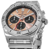  Shop Authentic Breitling Chronomat B01 42 Brown Dial Silver Steel Strap Watch for Men - AB0134101K1A1 - Luxxuri