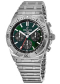  Shop Authentic Breitling Chronomat B01 42mm Green Dial Silver Steel Strap Watch for Men - AB01343A1L1A1 - Luxxuri
