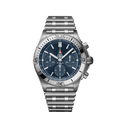  Shop Authentic Breitling Chronomat B01 42 Frecce Tricolori Blue Dial Silver Steel Strap Watch for Men - AB01344A1C1A1 - Luxxuri