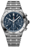  Shop Authentic Breitling Chronomat B01 42 Frecce Tricolori Blue Dial Silver Steel Strap Watch for Men - AB01344A1C1A1 - Luxxuri