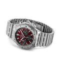 Breitling Chronomat B01 42 Six Nations Wales Red Dial Silver Steel Strap Watch for Men - AB0134A61K1A1