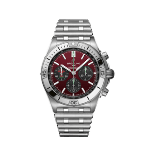  Shop Authentic Breitling Chronomat B01 42 Six Nations Wales Red Dial Silver Steel Strap Watch for Men - AB0134A61K1A1 - Luxxuri