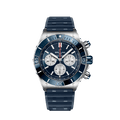  Shop Authentic Breitling Super Chronomat B01 44 Blue Dial Blue Rubber Strap Watch for Men - AB0136161C1S1 - Luxxuri
