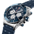  Shop Authentic Breitling Super Chronomat B01 44 Blue Dial Blue Rubber Strap Watch for Men - AB0136161C1S1 - Luxxuri