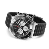  Shop Authentic Breitling Super Chronomat B01 44 Black Dial Black Rubber Strap Watch for Men - AB0136251B1S1 - Luxxuri